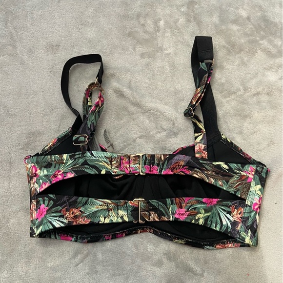 New! Victoria’s Secret Floral Shine Strap Wicked Push Up Bikini Top 4617 - Picture 6 of 7